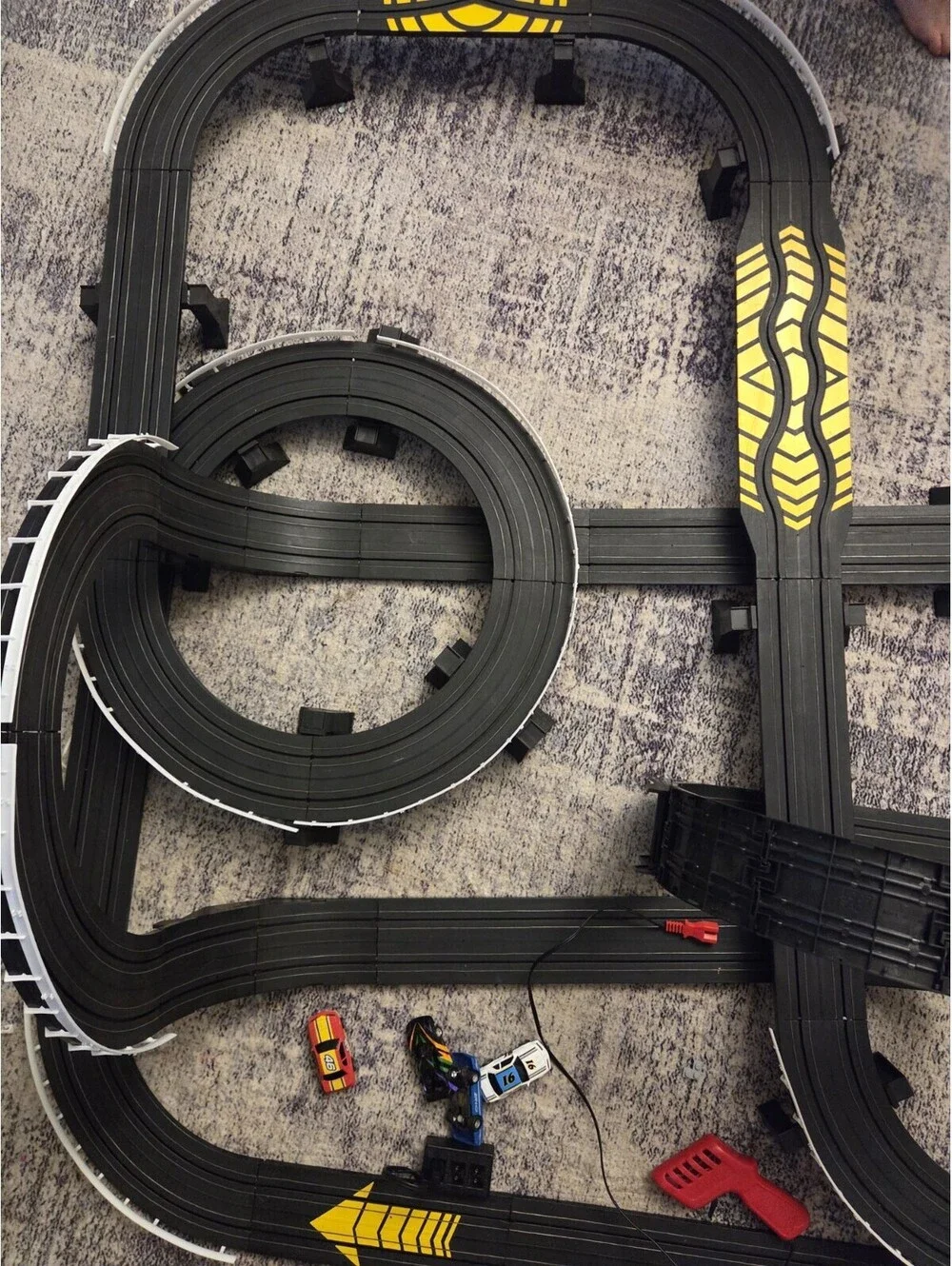 LiTURBO BLASTER  Raceway 32ft OF TRACK- Vintage- Ho Scale Read Description Works